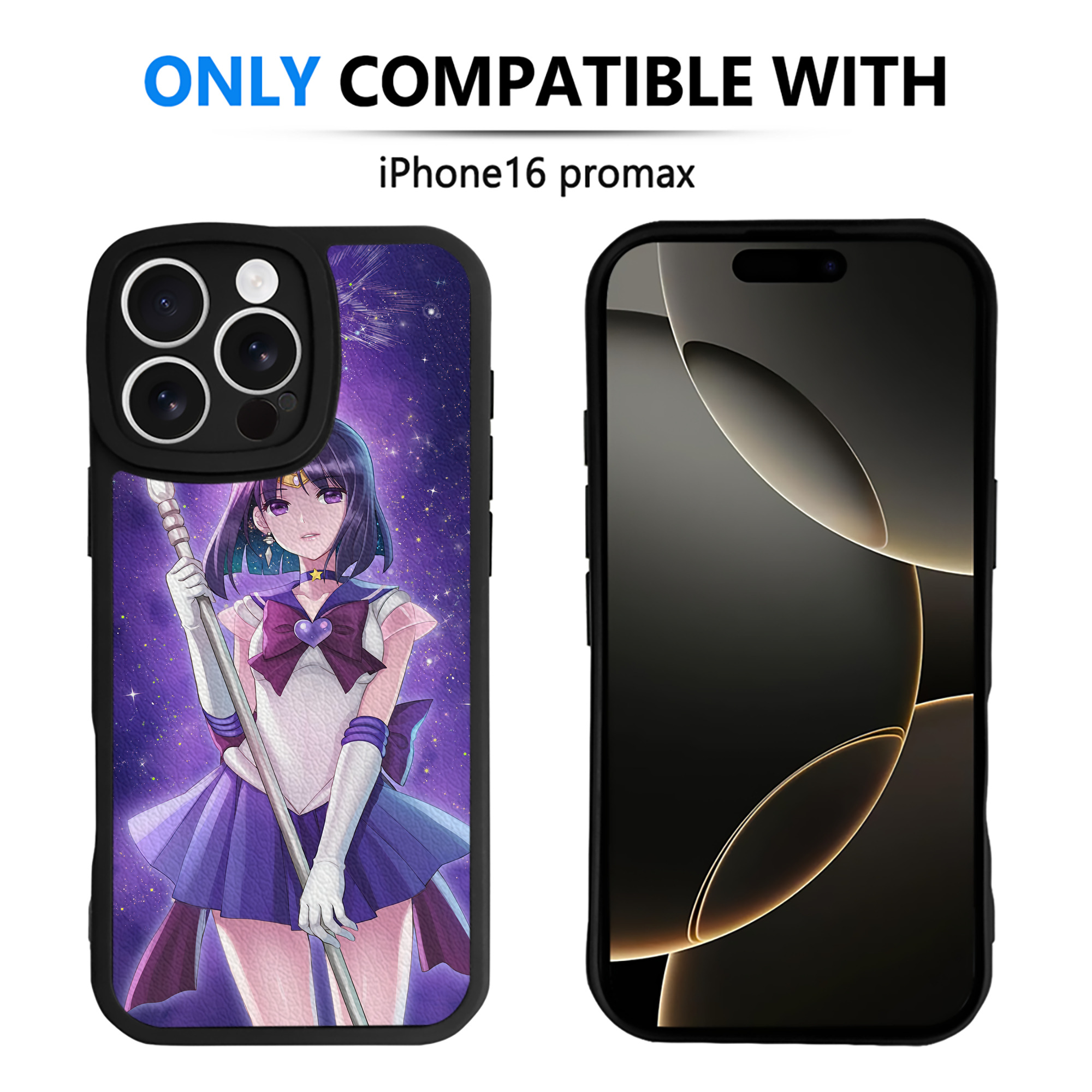 （画像用） 美少女戦士セーラームーン Sailor Moon 【iPhone 16シリーズ対応】シリコンスマホケース（レザー調） 材質：シリコン
